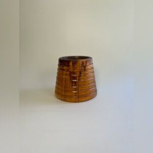 Antique Solid Wood Candle Holder - Vintage Candle Holder
